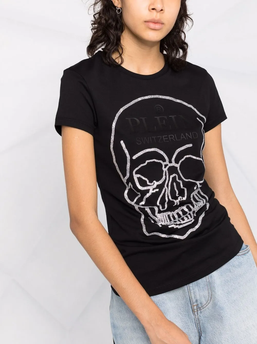 фото Philipp plein футболка с логотипом skull