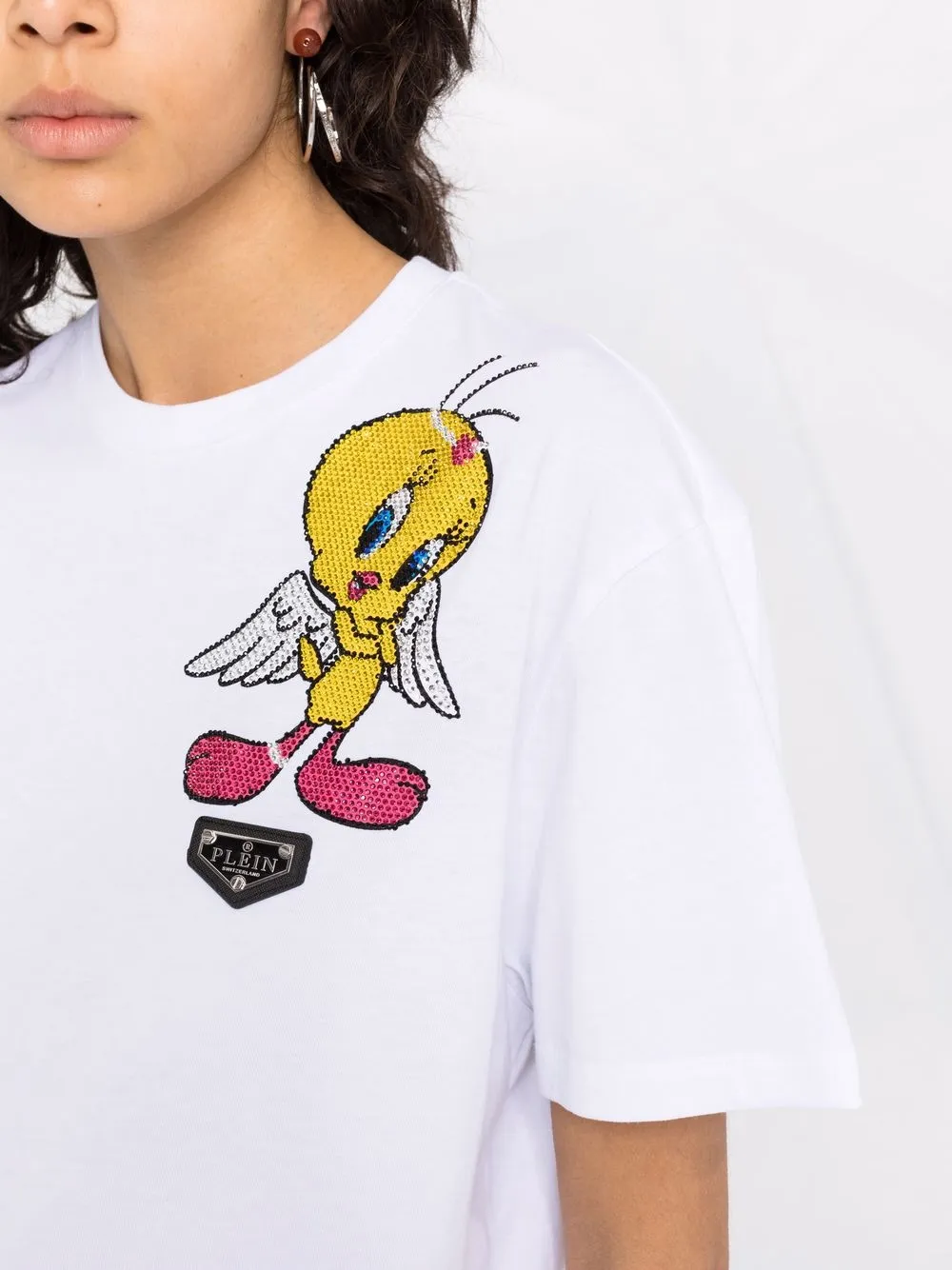 фото Philipp plein футболка tweety с заклепками