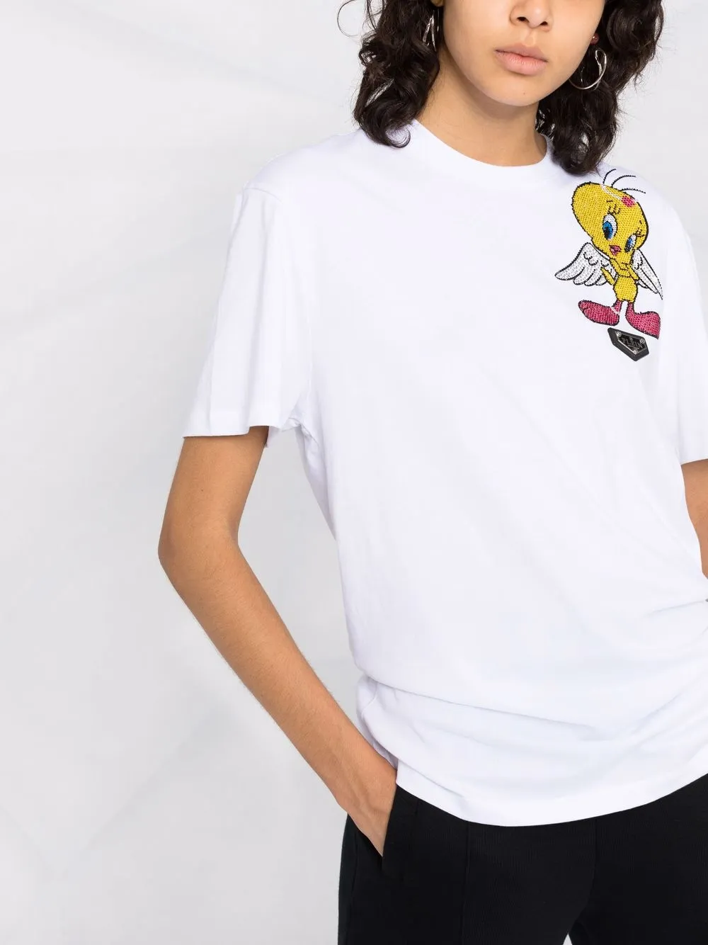 фото Philipp plein футболка tweety с заклепками