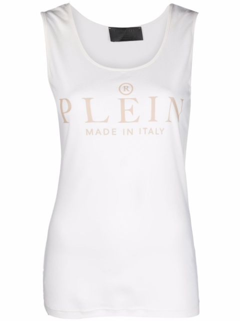 Philipp Plein logo-print tank top Women