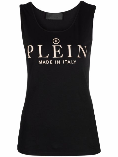 Philipp Plein logo-print tank top Women