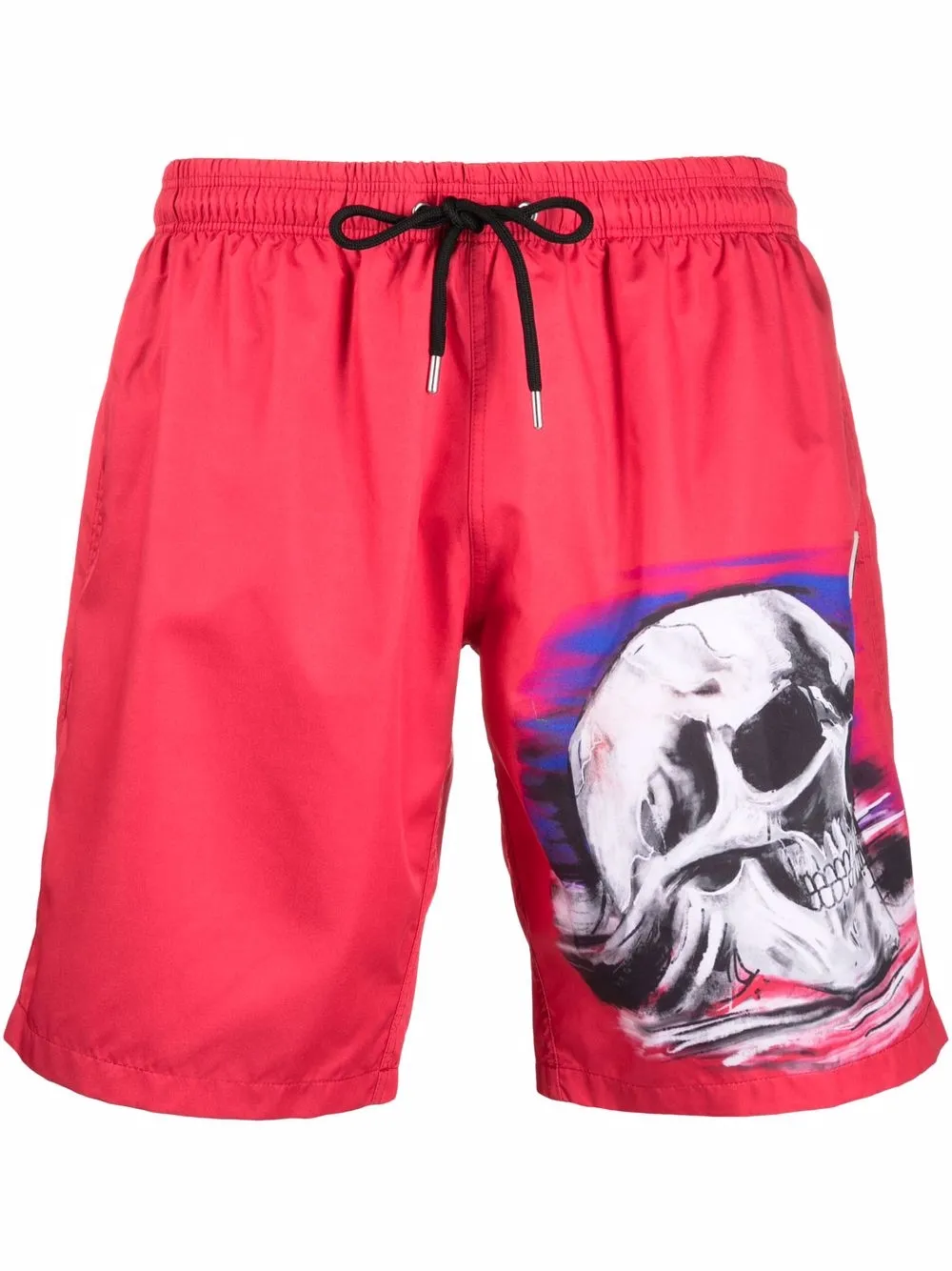 

Philipp Plein skull graphic-print swim shorts - Red