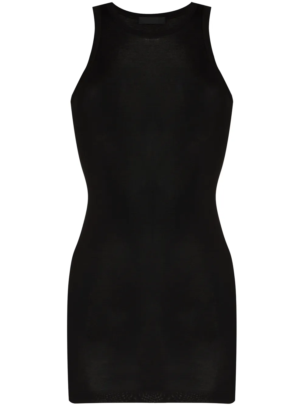 WARDROBE.NYC round-neck ribbed-knit minidress