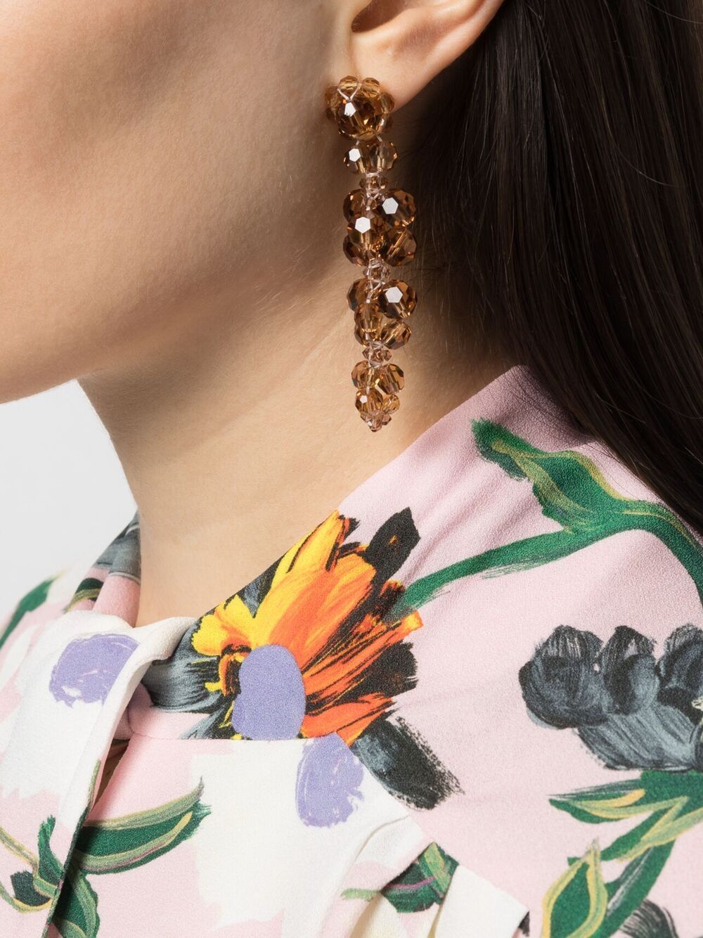 фото Simone rocha flower drop earrings