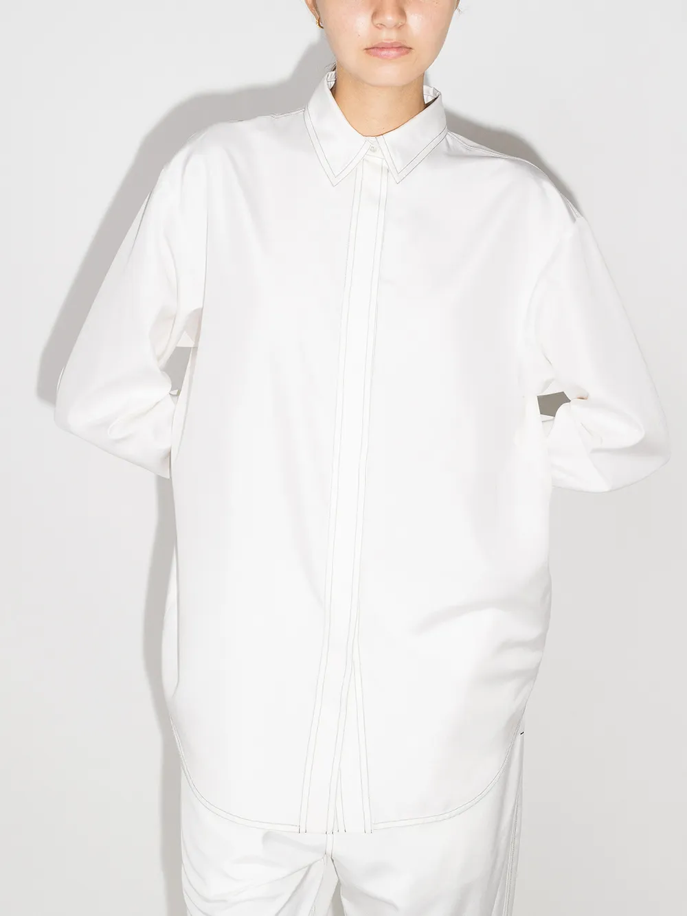 WARDROBE.NYC longsleeve silk shirt FARFETCH