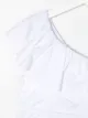 Miss Blumarine wide neck ruched dress