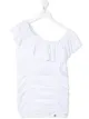 Image 1 of Miss Blumarine wide neck ruched dress