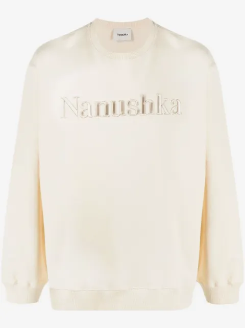 Nanushka logo-embroidered sweatshirt