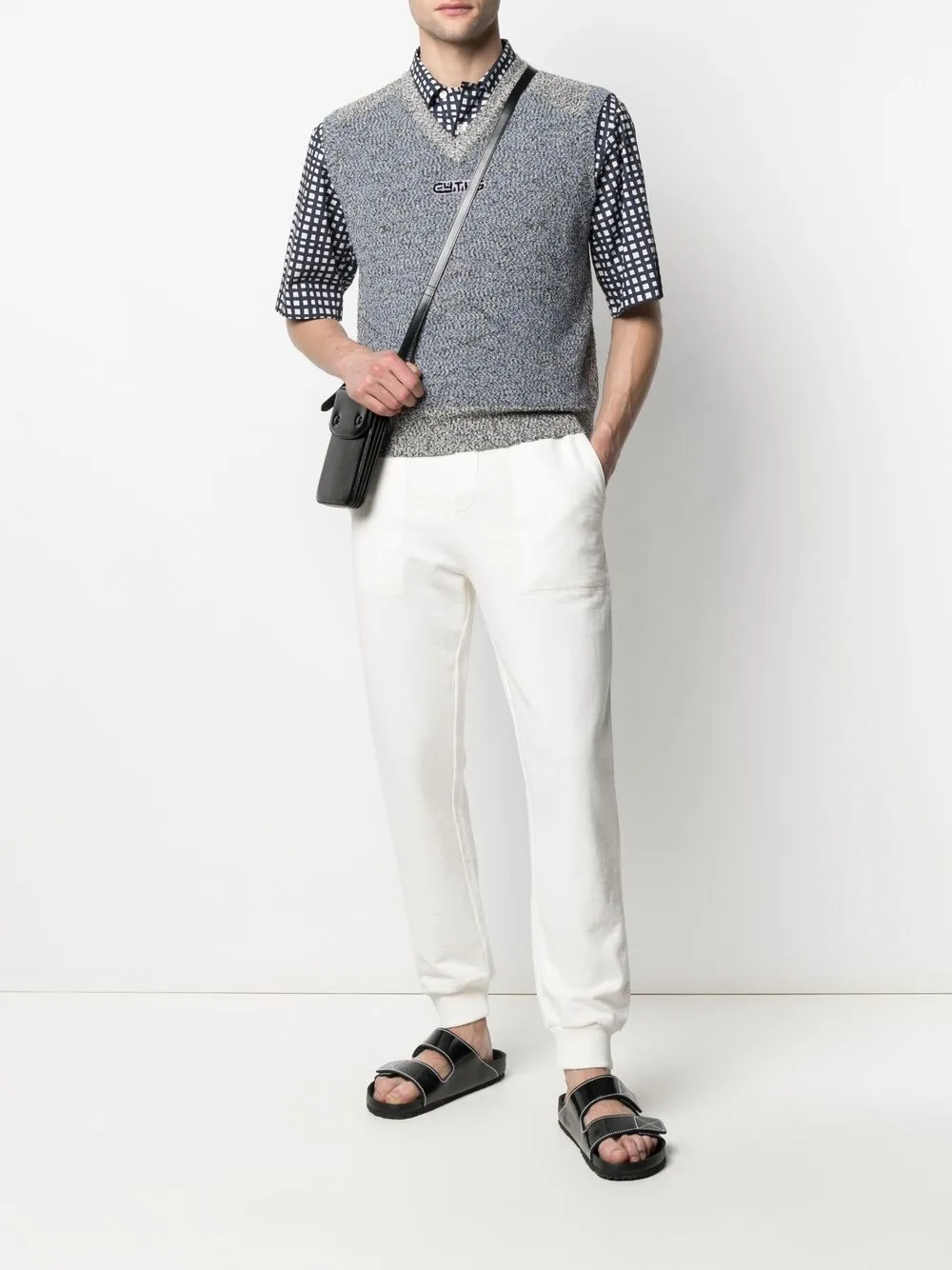 фото Nanushka спортивные брюки с вышитым логотипом