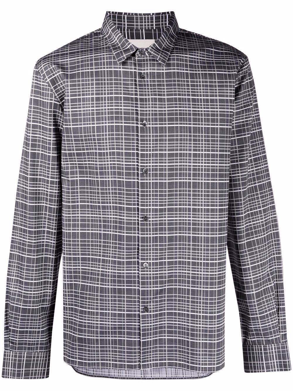 Stephan Schneider Check Print Long-sleeve Shirt In Grey