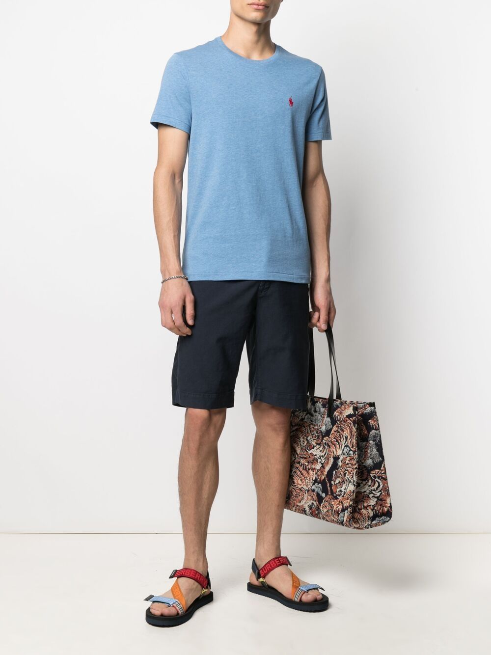 Shop Incotex Knee-length Bermuda Shorts In Blue