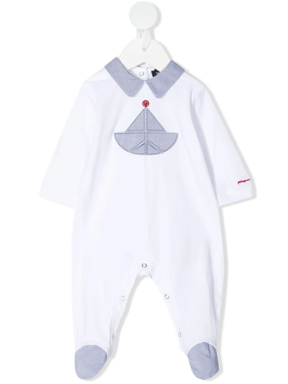 Monnalisa Babies' Sailboat Motif Pajamas In White