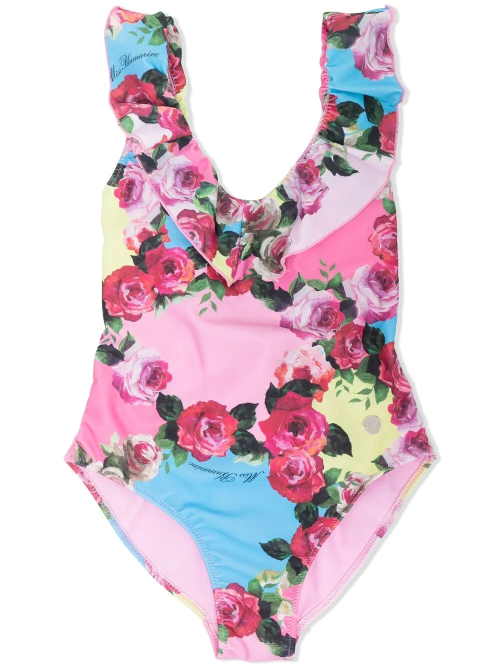 фото Miss blumarine купальник с цветочным принтом