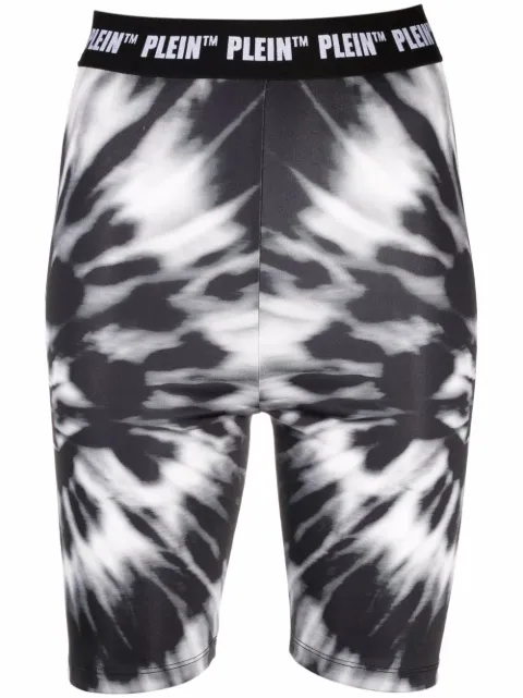 Philipp Plein tie dye-print cycling shorts