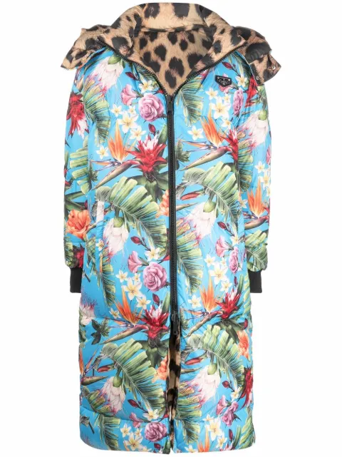 Philipp Plein - Iconic Plein reversible hooded coat
