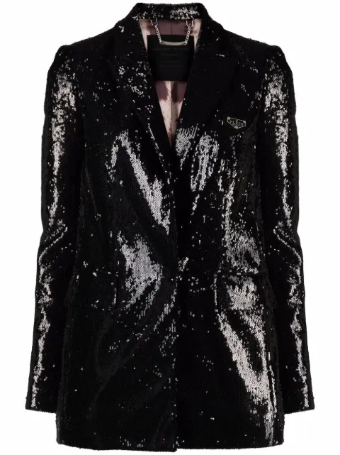 Philipp Plein sequin-embellished blazer
