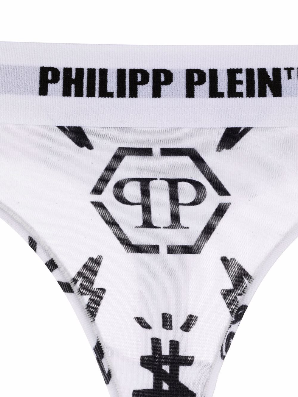 фото Philipp plein трусы-стринги с монограммой