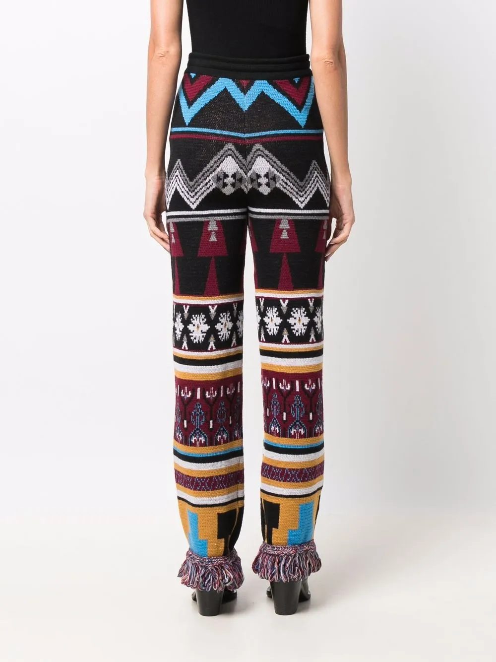 Philipp Plein Broek met franje Zwart