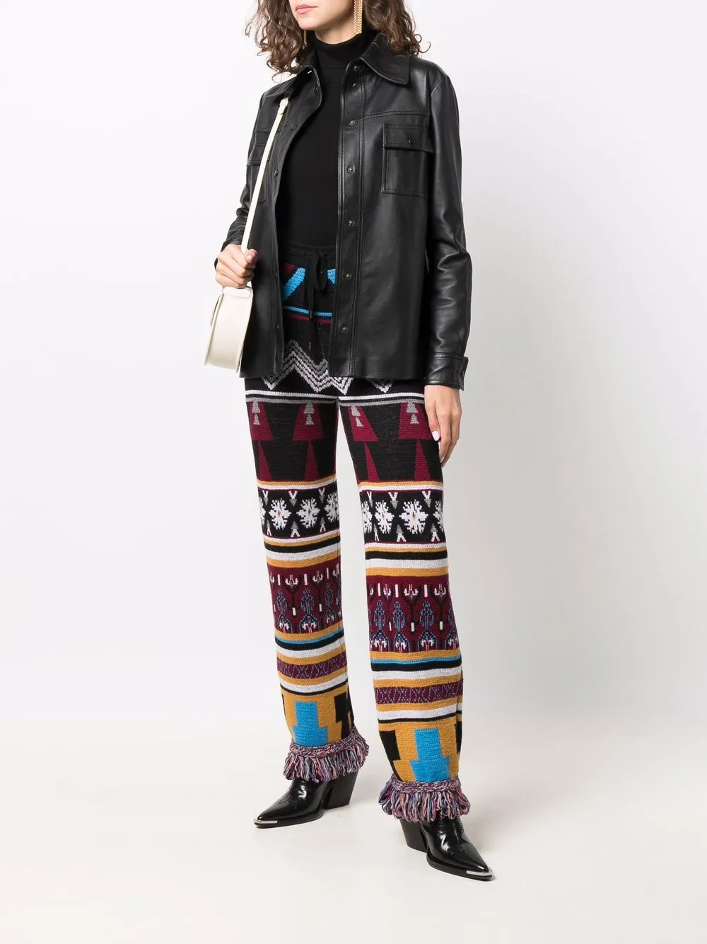 Philipp Plein Broek met franje Zwart