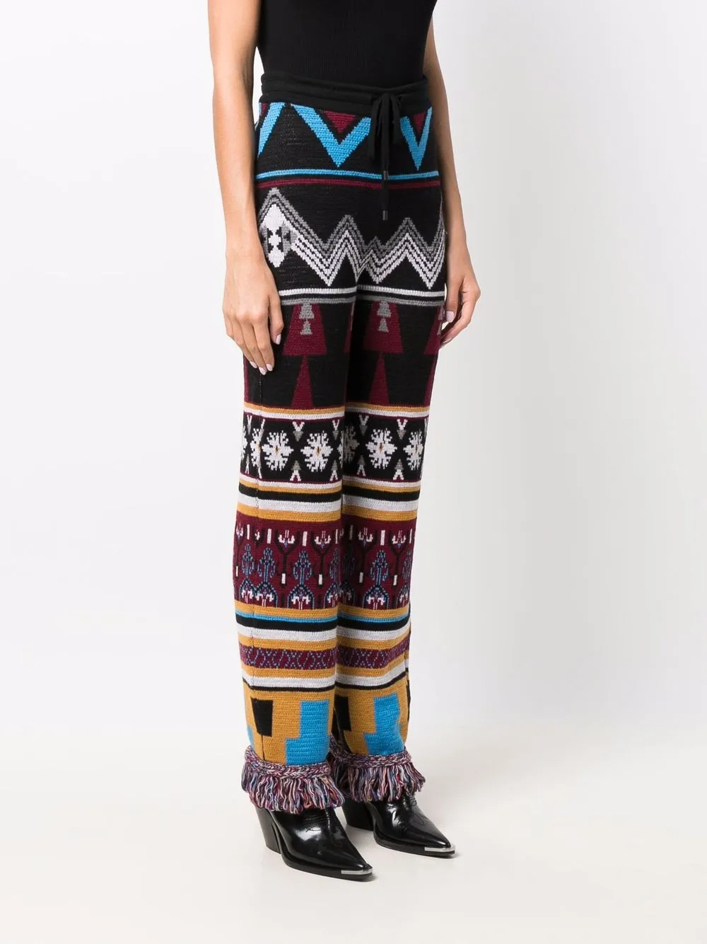 Philipp Plein Broek met franje Zwart