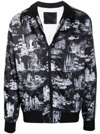 graphic jackets zip up