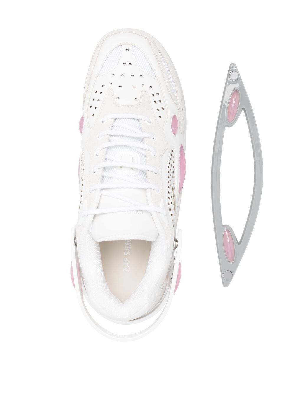 Shop Raf Simons Cylon-21 Low-top Sneakers In White