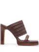 Image 1 of Rick Owens open-toe leather mules