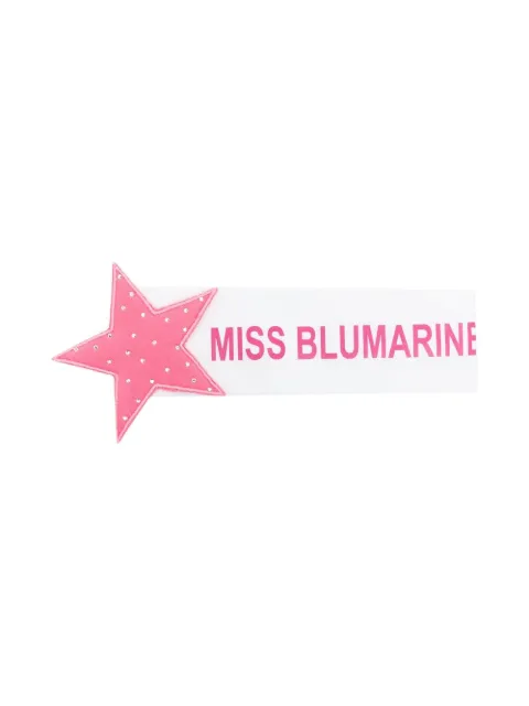 Miss Blumarine طوق رأس بطبعة شعار الماركة