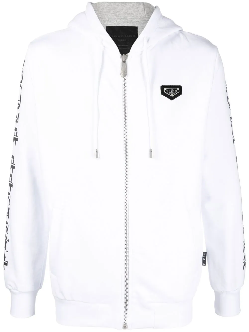 

Philipp Plein chamarra deportiva con capucha - Blanco