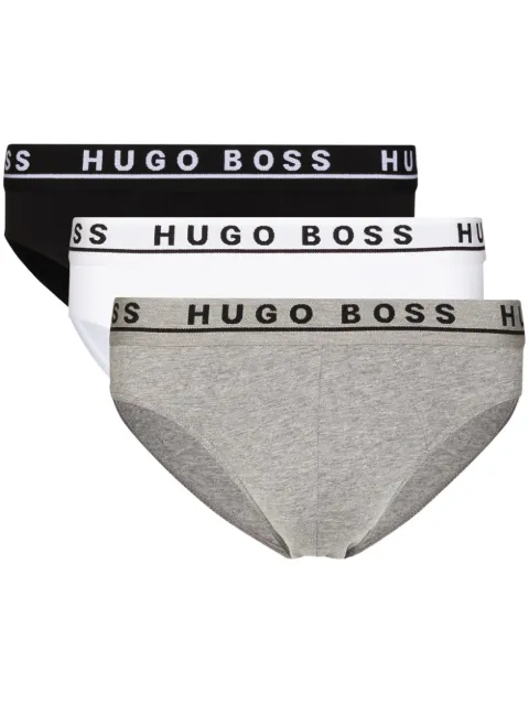 BOSS طقم ألبسة داخلية 3 قطع بخصر بشعار الماركة