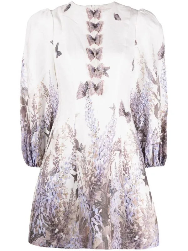 Zimmermann butterfly-print detail dress 