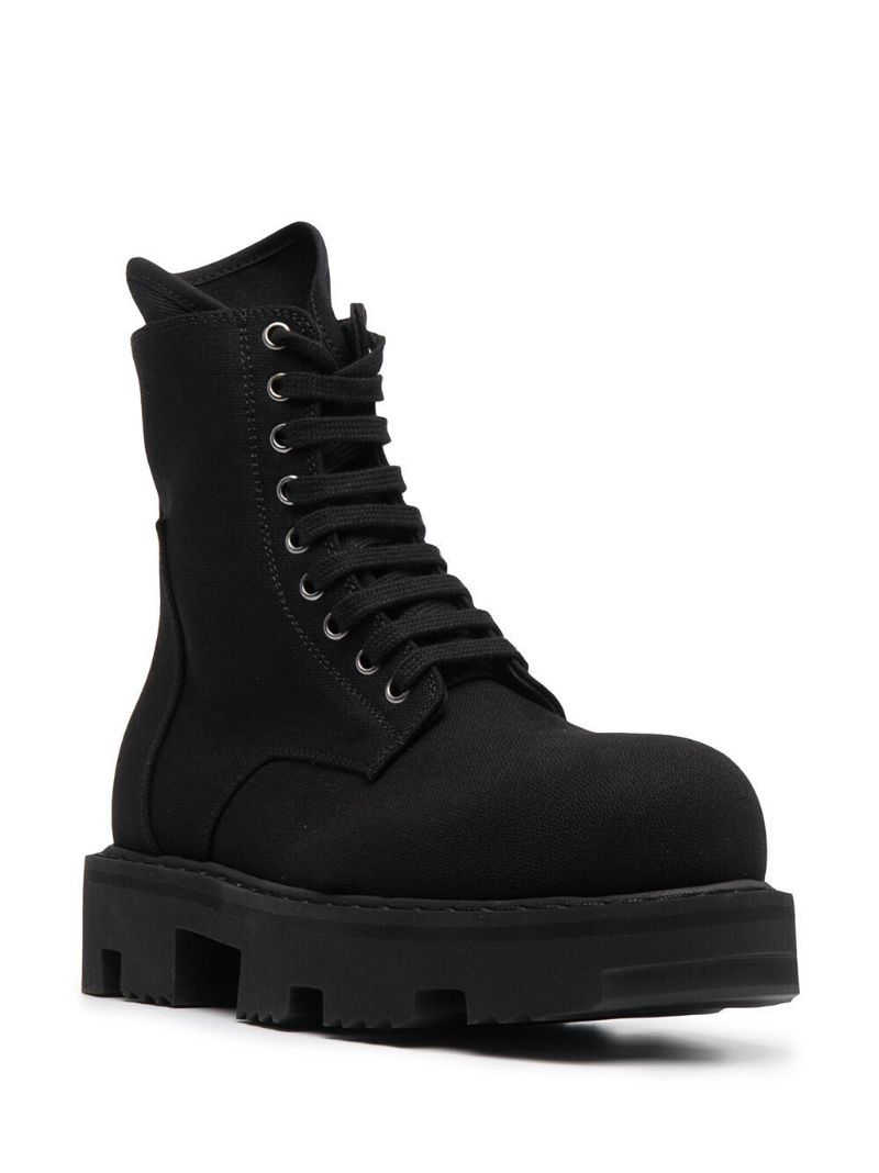 Rick Owens DRKSHDW Megatooth army boots black | MODES