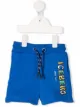 Image 1 of Iceberg Kids logo-print track shorts
