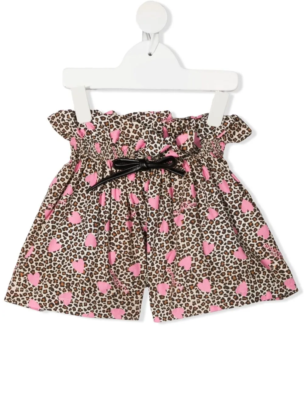 Miss Blumarine Kids' Mix Print Wide Leg Shorts In Variante Unica