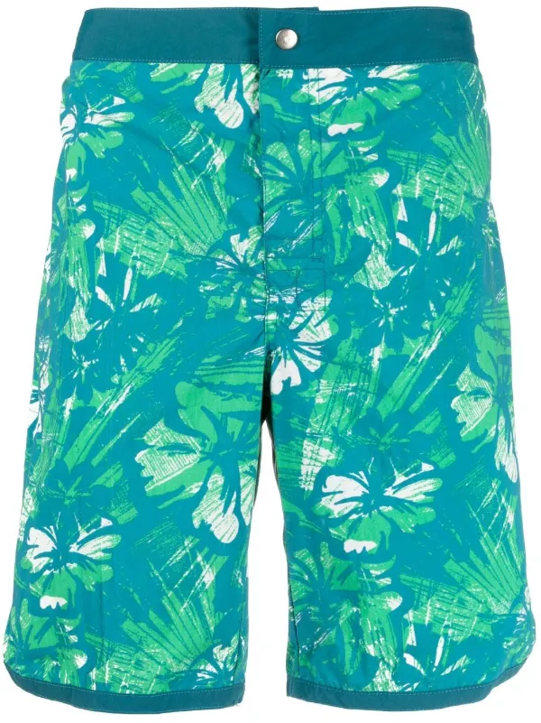 Shop BOSS abstract foliage-print swimming shorts with Express Delivery -  FARFETCH