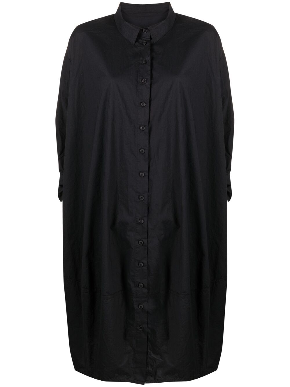 Rundholz Oversized Shirt Dress In Black