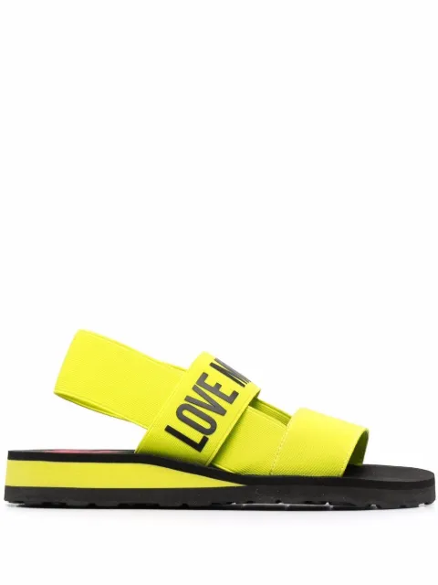 moschino yellow sandals