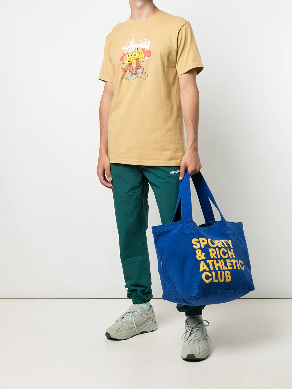 фото Sporty & rich сумка-тоут из канваса с логотипом