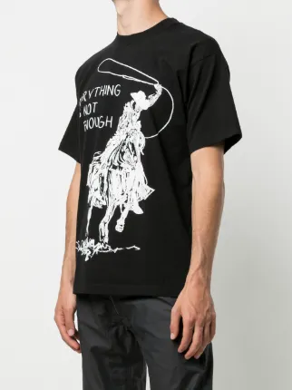 cowboy-print T-shirt展示图