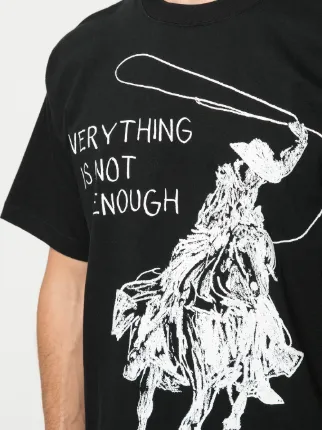 cowboy-print T-shirt展示图