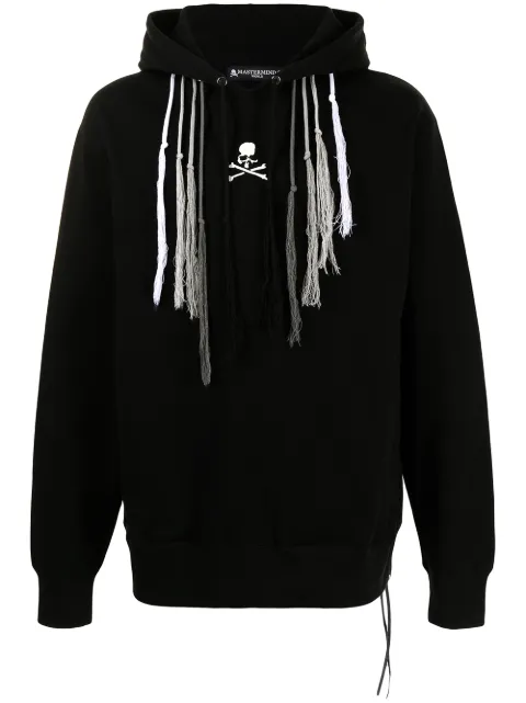 Mastermind World logo-print tassel-detail hoodie 