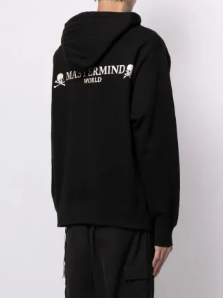 logo-print tassel-detail hoodie展示图