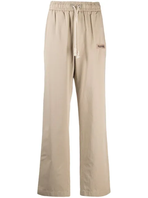 Palm Angels side-stripe straight-leg trousers