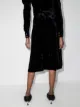 Batsheva Suffrage velvet midi skirt