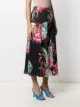 MSGM cockerel print midi skirt