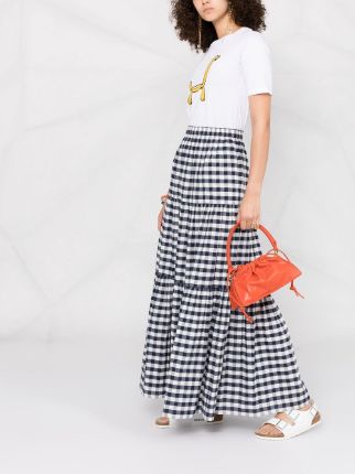 full-length gingham skirt展示图