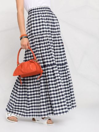 full-length gingham skirt展示图