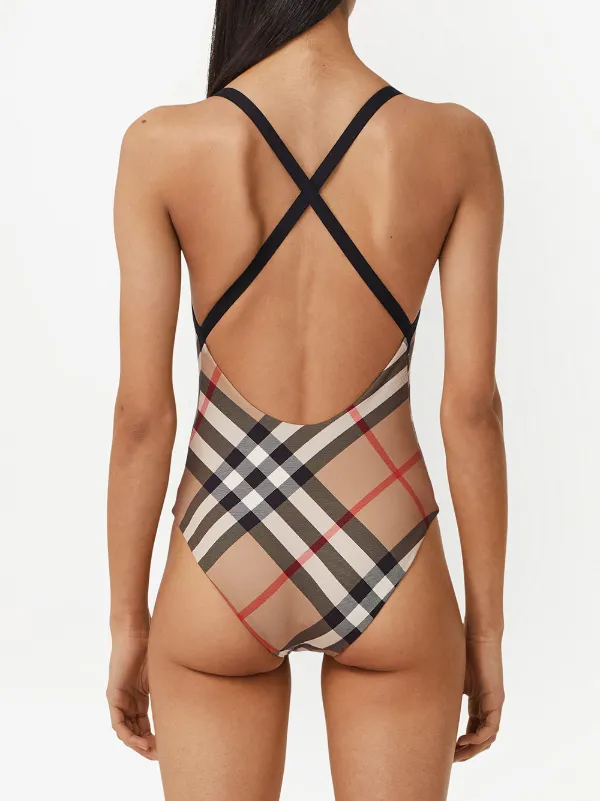 Burberry pattern swimsuit Clearance
