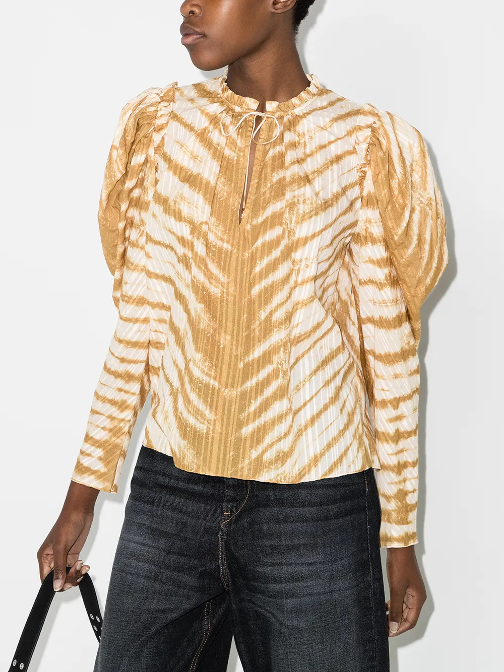 Image 2 of Ulla Johnson Madena puff sleeve blouse