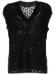Image 1 of Mame Kurogouchi floral V-neck knit jumper